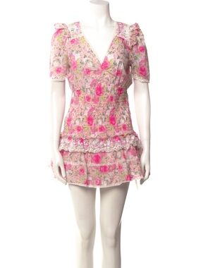 Floral print mini dress